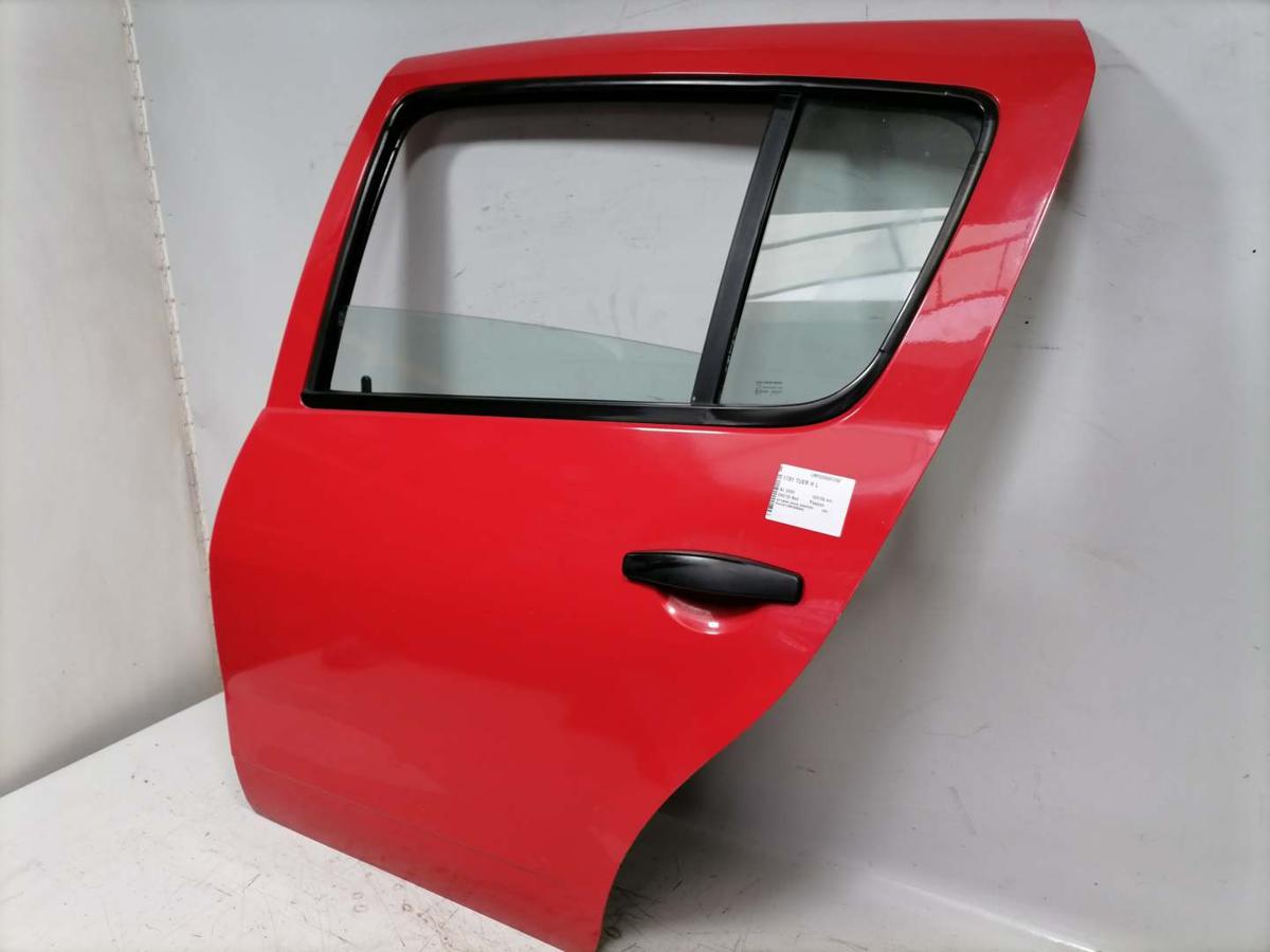 Dacia Sandero SD original T&uuml;r hinten links OV21D Red Passion Rohbau BJ09